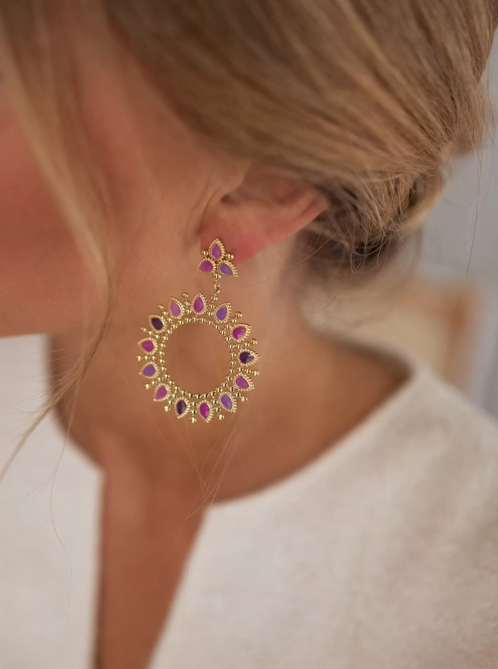 Easy Clothes Boucles d'oreilles-Boucles D’Oreilles Dorées | Tilou | Bijoux