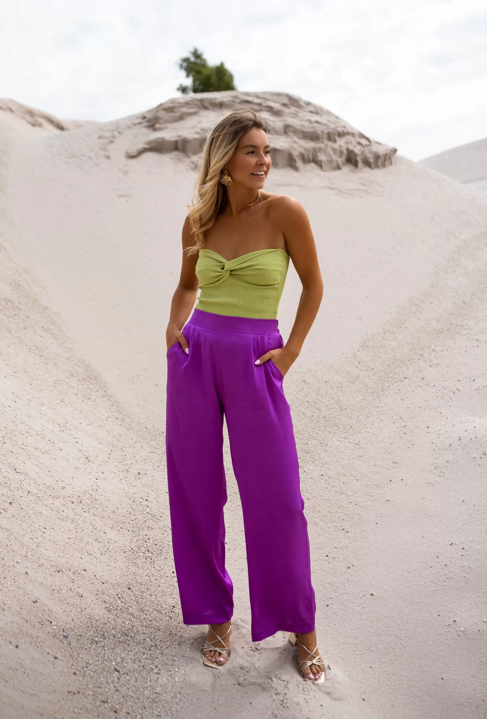 Femme Easy Clothes Pantalons-Pantalon Thaly Violet -