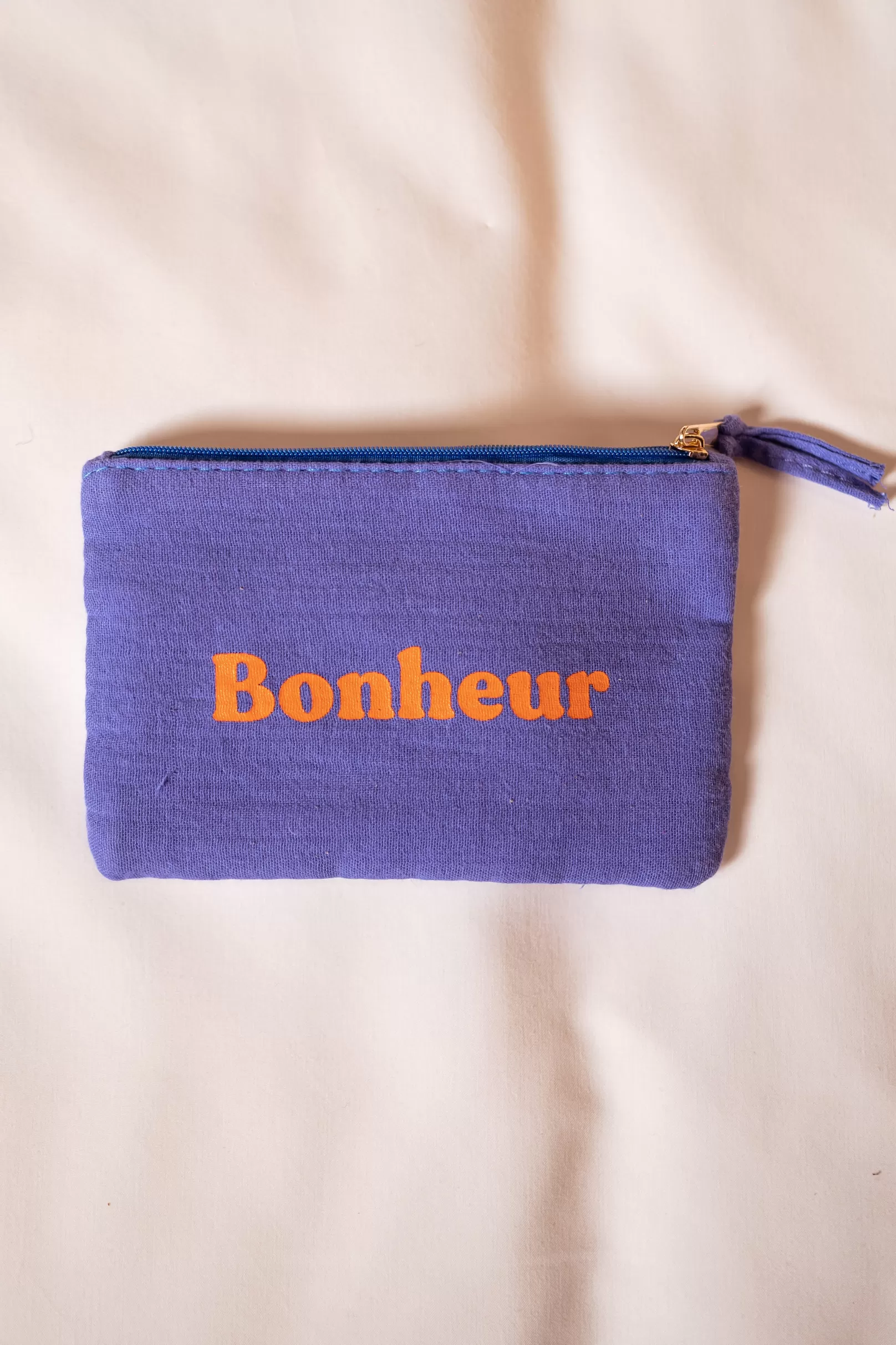 Easy Clothes Sacs & Pochettes-Pochette Bonheur - Bleue - Accessoires