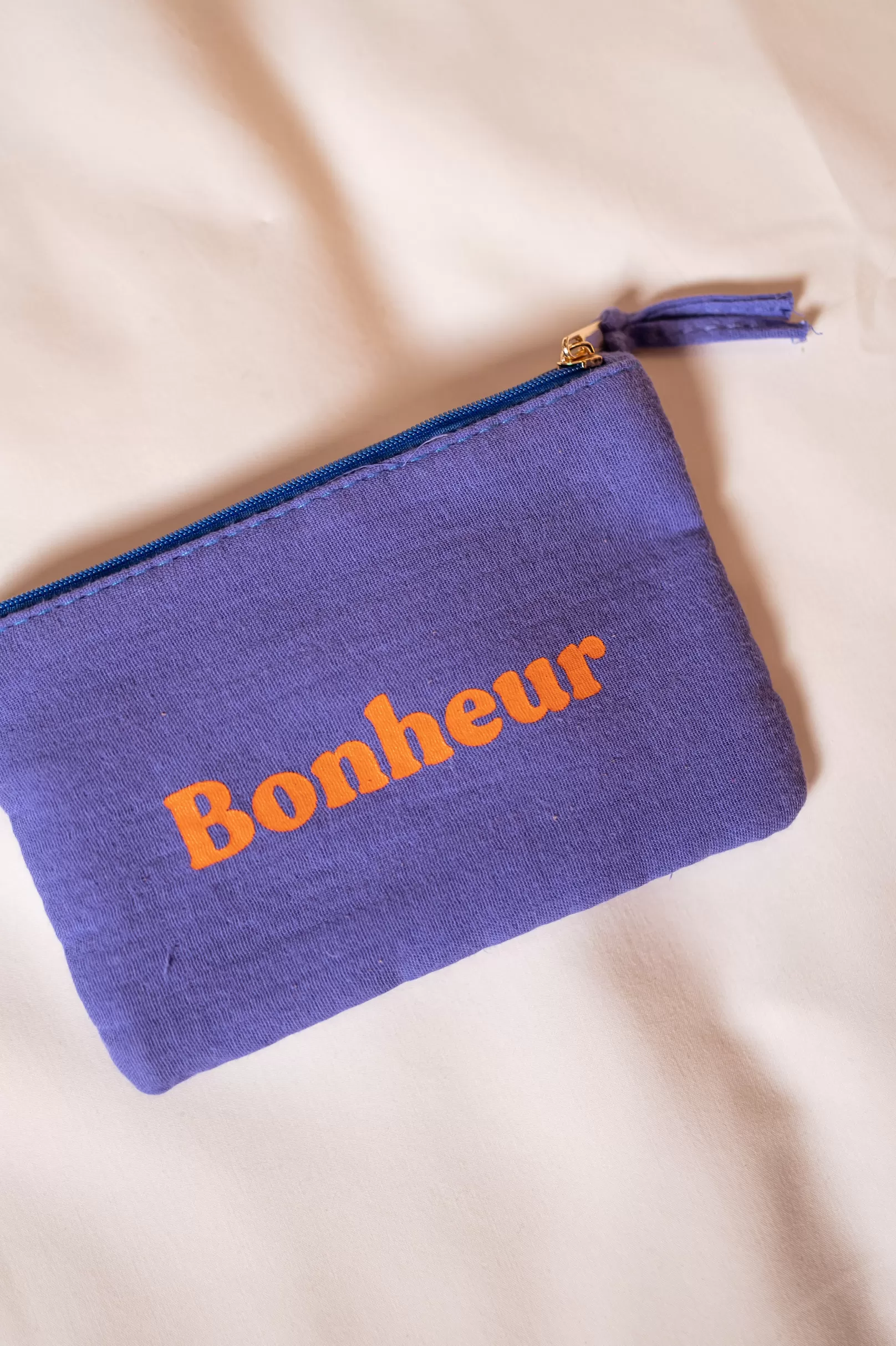 Easy Clothes Sacs & Pochettes-Pochette Bonheur - Bleue - Accessoires