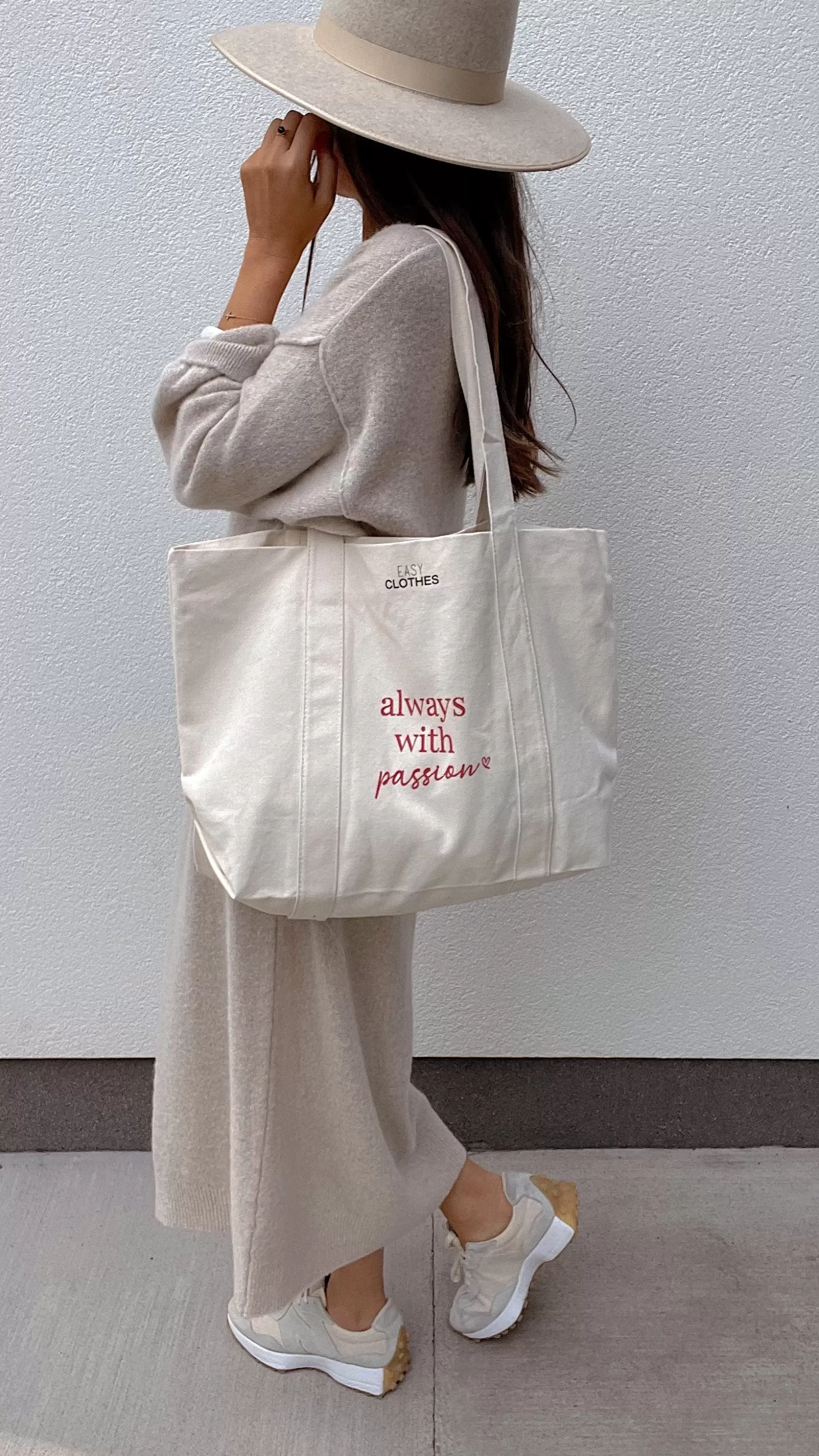 Easy Clothes Sacs & Pochettes-Tote Bag "Always With Passion" -