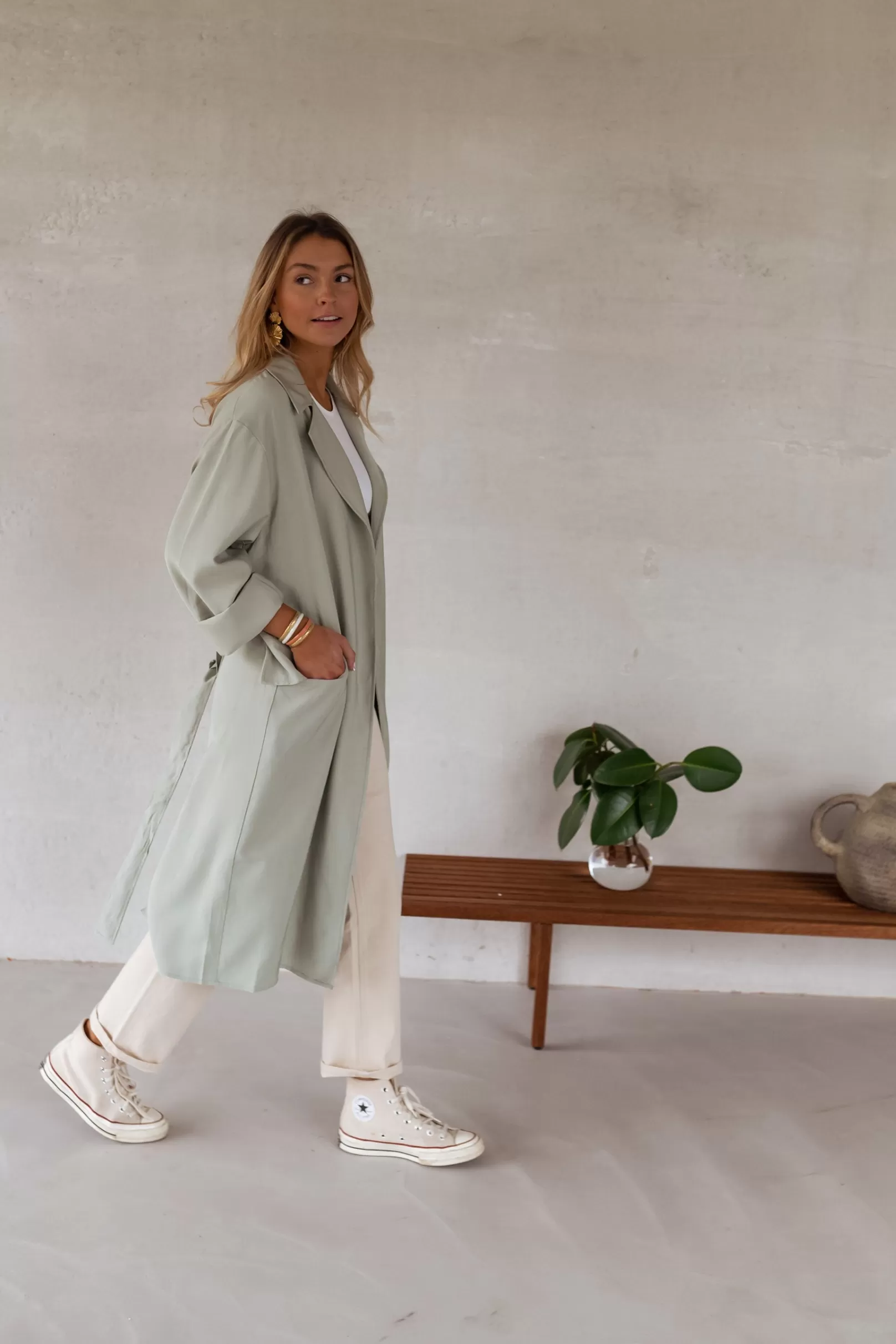 Femme Easy Clothes Vestes & Manteaux-Trench Chris -